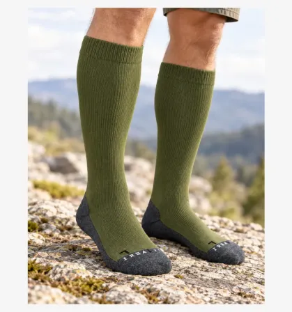 Best4Feet heavy duty long socks - kniekous - Forest